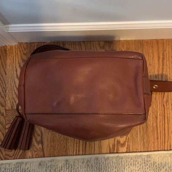 Coach leather hobo satchel with tassels - Picture 5 of 12